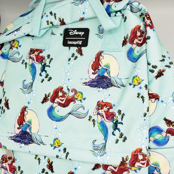 Loungefly x Little Mermaid Ariel Square Backpack - Picture 7 of 7